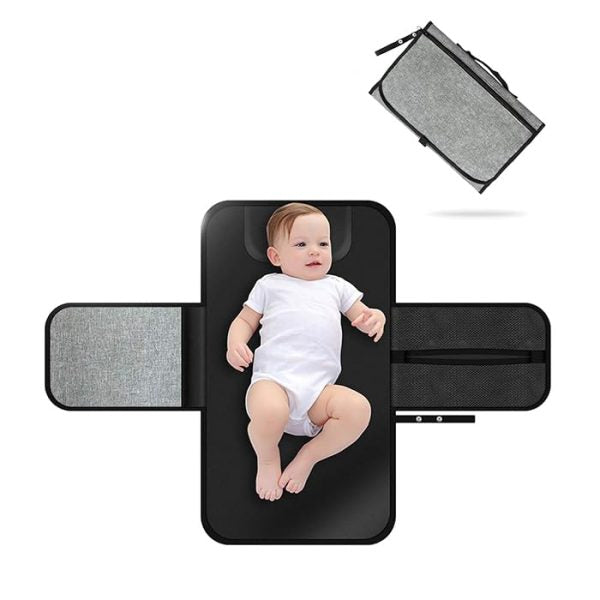 Waterproof Baby Diaper Changing Mat (Diaper Pocket + Wipes Pocket) - Babyplay, Where Joyful Moments Begin! Baby Play Babyplay, Where Joyful Moments Begin!