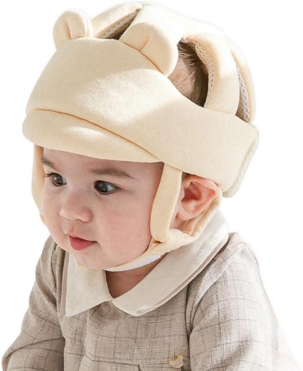 Baby Safety Helmet – Gots Certified Cotton, Adjustable & Ultra-lightweight Head Protector For Crawling & Walking Infants & Toddlers