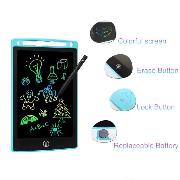 Drawing Tablet 8.5 Inch E-Writing Tablet Multi Color - Babyplay, Where Joyful Moments Begin! Baby Play Babyplay, Where Joyful Moments Begin!