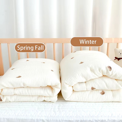 Soft Cotton Baby Blanket 🐻🌼 - BabyPlay | Where Joyful Moments Begin!