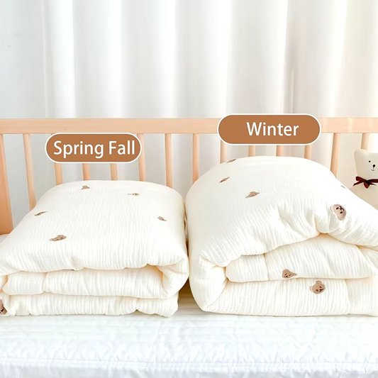 Soft Cotton Baby Blanket 🐻🌼 - BabyPlay | Where Joyful Moments Begin!