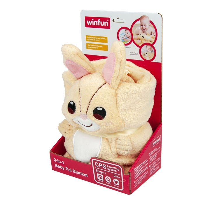 3-IN-1 Baby Bunny Pal Soft Blanket | Premium Quality - Babyplay, Where Joyful Moments Begin! Baby Play Babyplay, Where Joyful Moments Begin!