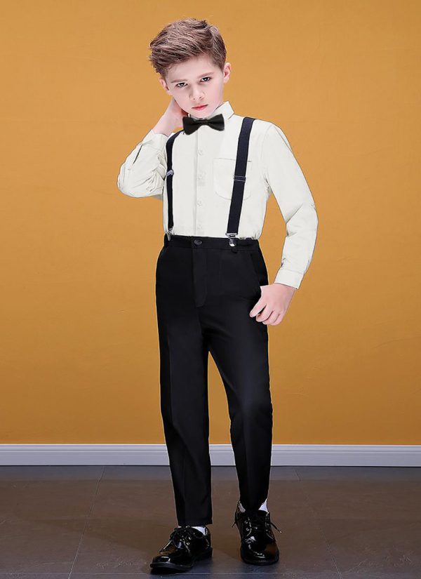 Formal Suite With Shirt, Pants & Bow For Kids (2-7 Years) - Babyplay, Where Joyful Moments Begin! Baby Play Babyplay, Where Joyful Moments Begin! 2 Years / Black