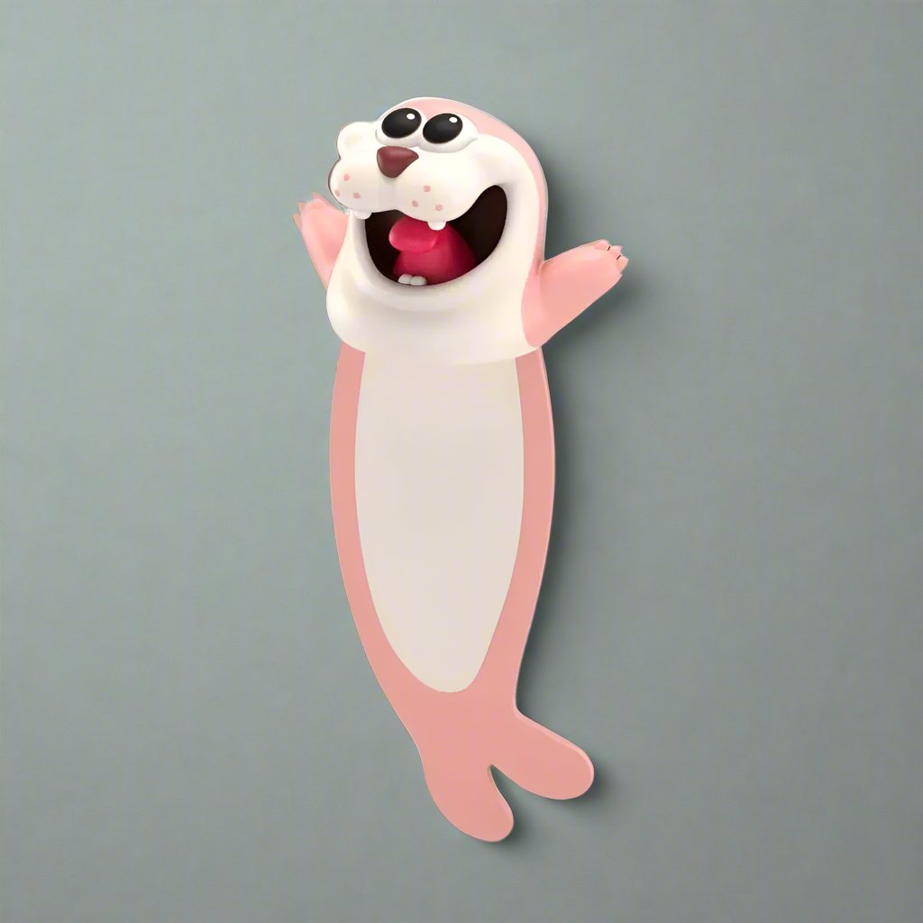 3D Animal Cartoon Bookmarks 🐼🐶 - BabyPlay | Where Joyful Moments Begin! Bookmark