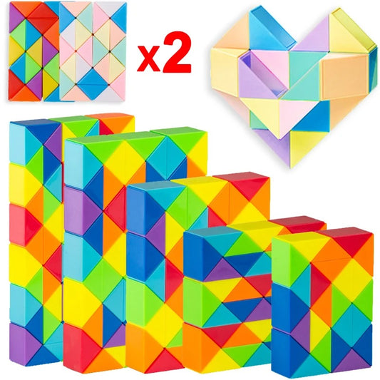 Colorful Magic Ruler Cube | 2-Pieces - Babyplay, Where Joyful Moments Begin! Baby Play Babyplay, Where Joyful Moments Begin!