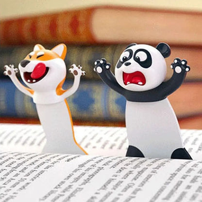 3D Animal Cartoon Bookmarks 🐼🐶 - BabyPlay | Where Joyful Moments Begin! Bookmark
