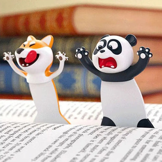 3D Animal Cartoon Bookmarks 🐼🐶 - BabyPlay | Where Joyful Moments Begin! Bookmark