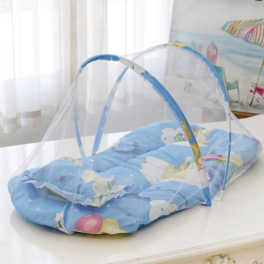 Anti-Mosquito Baby Bed & Pillow | Foldable & Easy To Carry - Babyplay, Where Joyful Moments Begin! Baby Play Babyplay, Where Joyful Moments Begin!