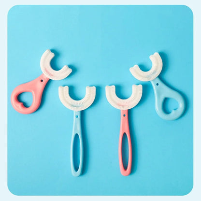 U-Shaped Baby Silicone Toothbrush | Premium Quality - Babyplay, Where Joyful Moments Begin! Baby Play Babyplay, Where Joyful Moments Begin!