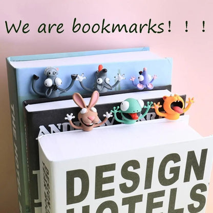 3D Animal Cartoon Bookmarks 🐼🐶 - BabyPlay | Where Joyful Moments Begin! Bookmark
