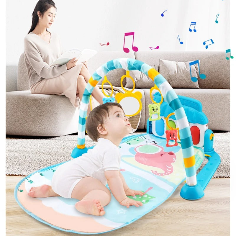 Baby Crawling Fitness Play Mat | Double Layered With Light & Music | Premium Quality - Babyplay, Where Joyful Moments Begin! Baby Play Babyplay, Where Joyful Moments Begin!