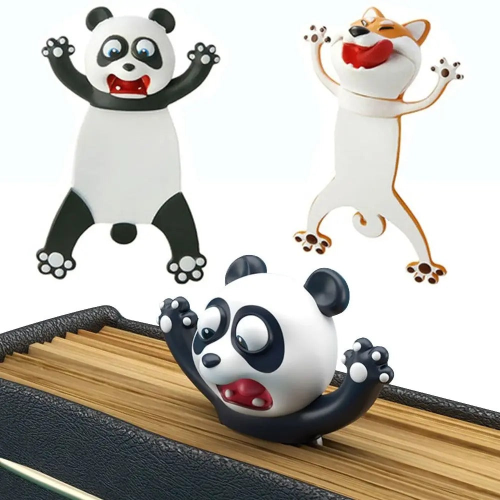3D Animal Cartoon Bookmarks 🐼🐶 - BabyPlay | Where Joyful Moments Begin! Bookmark