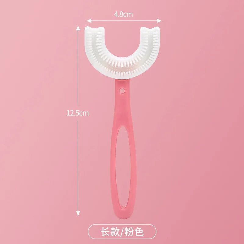 U-Shaped Baby Silicone Toothbrush | Premium Quality - Babyplay, Where Joyful Moments Begin! Baby Play Babyplay, Where Joyful Moments Begin!
