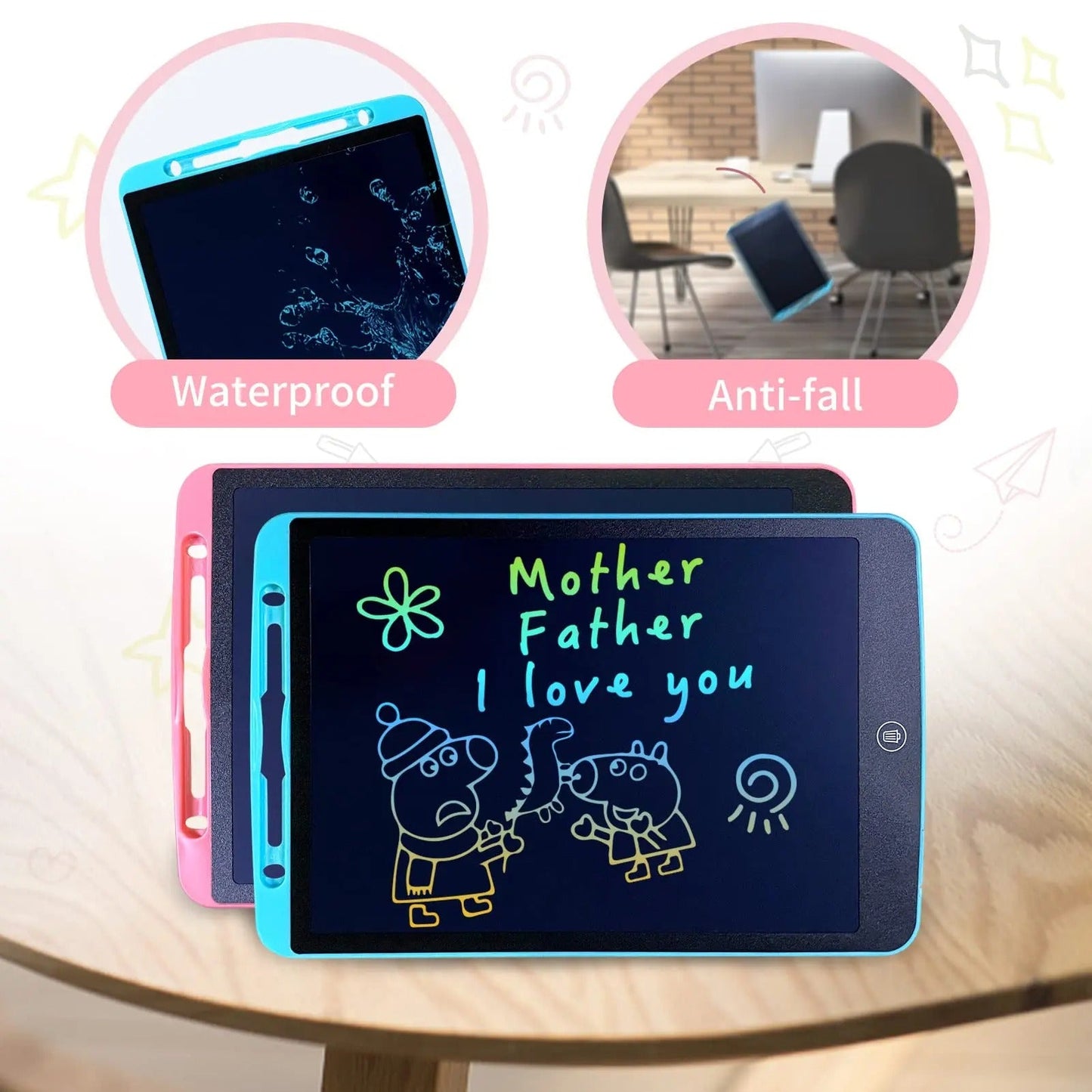 Drawing Tablet 8.5 Inch E-Writing Tablet Multi Color - Babyplay, Where Joyful Moments Begin! Baby Play Babyplay, Where Joyful Moments Begin!