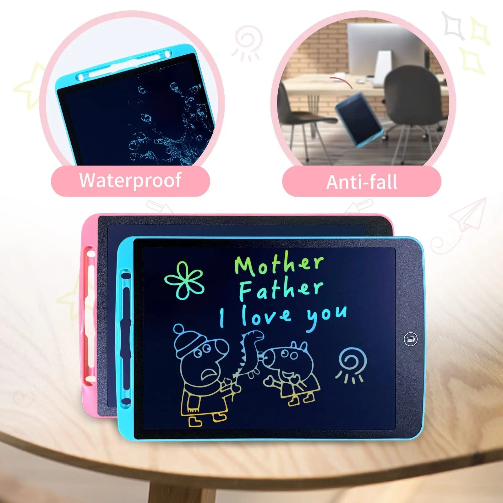 Drawing Tablet 8.5 Inch E-Writing Tablet Multi Color - Babyplay, Where Joyful Moments Begin! Baby Play Babyplay, Where Joyful Moments Begin!
