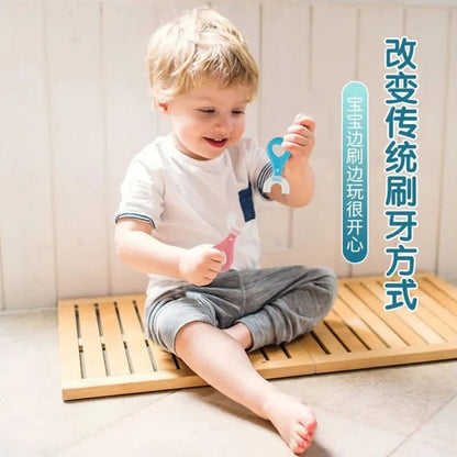 U-Shaped Baby Silicone Toothbrush | Premium Quality - Babyplay, Where Joyful Moments Begin! Baby Play Babyplay, Where Joyful Moments Begin!