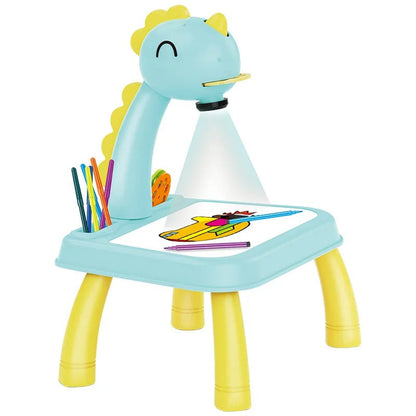 Projector Table For Kids (12 Markers, 1 Sketch Book, 3 Projector Discs & 1 Duster Included) - Babyplay, Where Joyful Moments Begin! Baby Play Babyplay, Where Joyful Moments Begin!