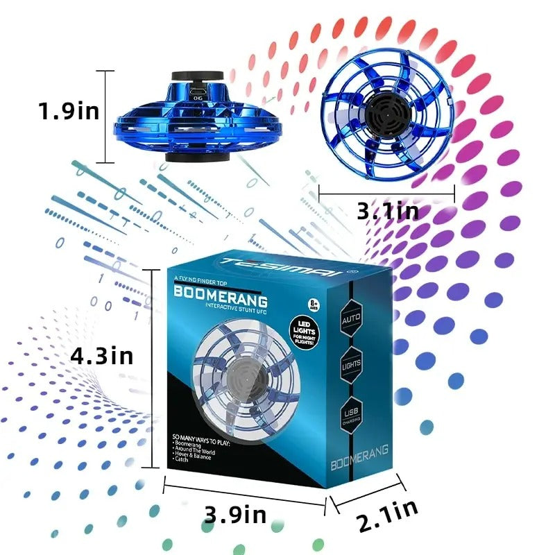 Flying Spinner With Led Light - Premium Quality | Unbreakable - Babyplay, Where Joyful Moments Begin! Baby Play Babyplay, Where Joyful Moments Begin!
