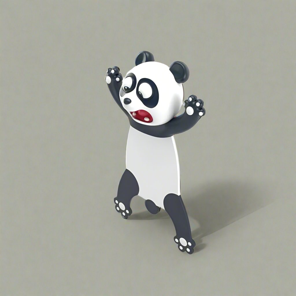 3D Animal Cartoon Bookmarks 🐼🐶 - BabyPlay | Where Joyful Moments Begin! Bookmark