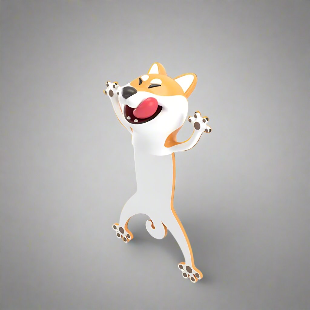 3D Animal Cartoon Bookmarks 🐼🐶 - BabyPlay | Where Joyful Moments Begin! Bookmark