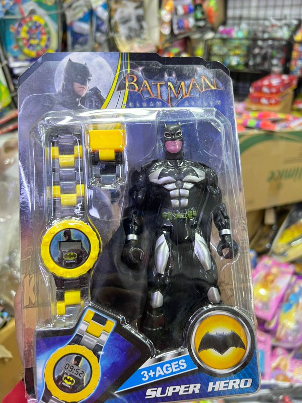 Batman With Watch | Premium Quality Action Figure - Babyplay, Where Joyful Moments Begin! Baby Play Babyplay, Where Joyful Moments Begin!