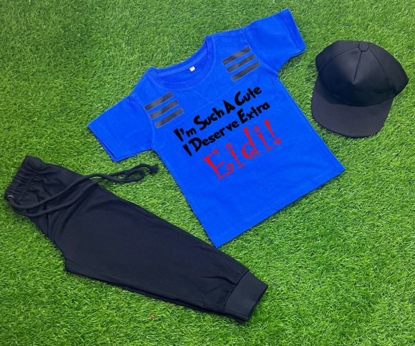 Pack Of 3 Extra Eidi Tracksuit For Toddlers & Kids - Premium Quality Fabric - Babyplay, Where Joyful Moments Begin! Baby Play Babyplay, Where Joyful Moments Begin! Blue