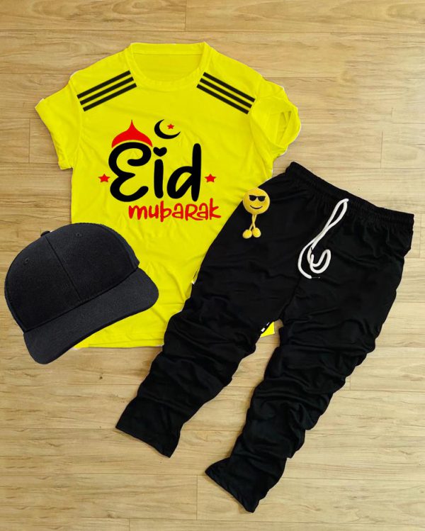 Pack Of 3 Eid Mubarak Tracksuit For Toddlers & Kids - Premium Quality Fabric - Babyplay, Where Joyful Moments Begin! Baby Play Babyplay, Where Joyful Moments Begin!