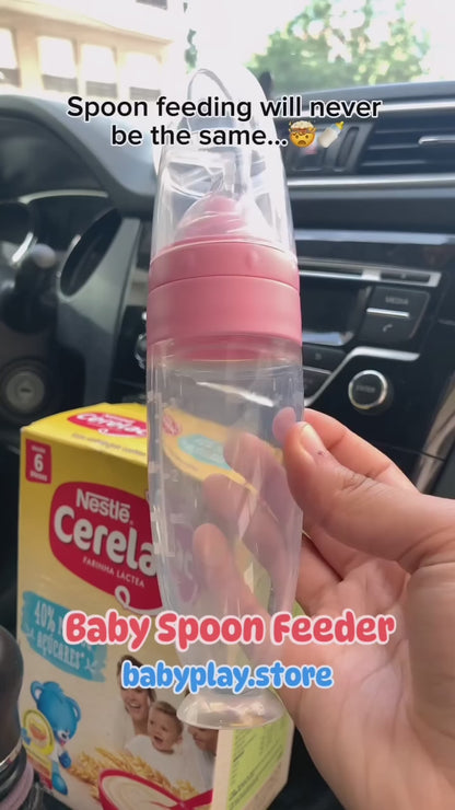 Baby Spoon Feeder Bottle - Silicone