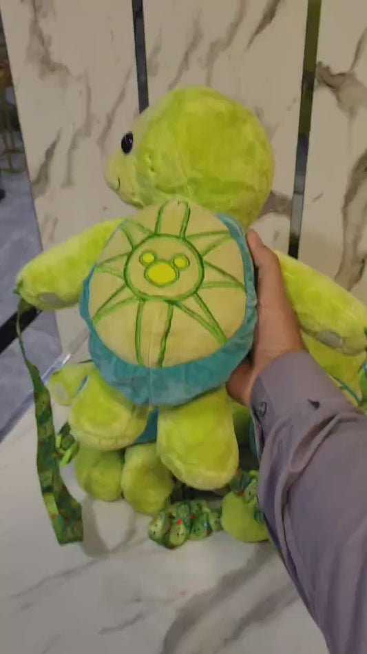Toddler Sea Turtle Plush Backpack | Super Soft Stuffed Animal Bag for Kids