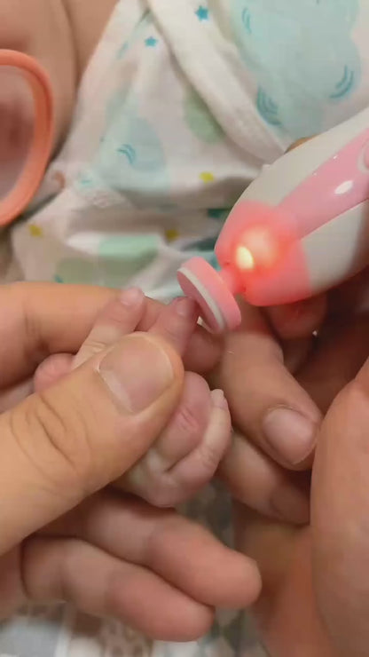 Safe Electric Baby Nail Trimmer | Colorful Baby Nail File Kit