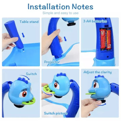 Projector Table For Kids (12 Markers, 1 Sketch Book, 3 Projector Discs & 1 Duster Included) - Babyplay, Where Joyful Moments Begin! Baby Play Babyplay, Where Joyful Moments Begin!