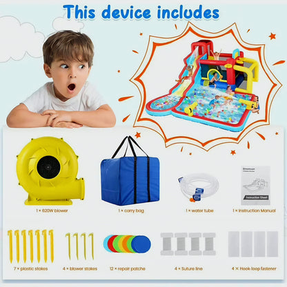 Bounce & Slide Adventure | Indoor/Outdoor Fun 🌈🛝💦 - BabyPlay | Where Joyful Moments Begin! Kids Indoor plus Outdoor Activity Bounce & Slide