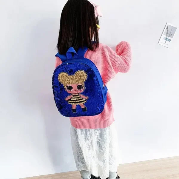 Baby Girls Mini Doll Glitter Backpack | Premium Quality - Babyplay, Where Joyful Moments Begin! Baby Play Babyplay, Where Joyful Moments Begin!