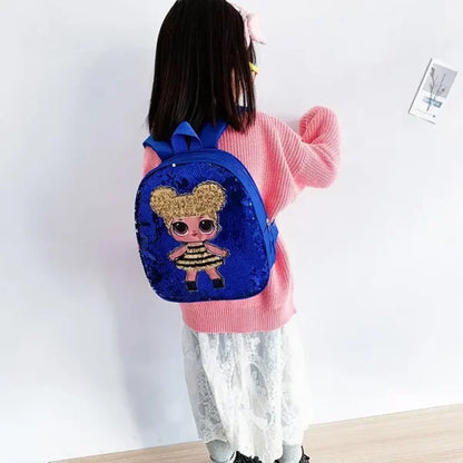 Baby Girls Mini Doll Glitter Backpack | Premium Quality - Babyplay, Where Joyful Moments Begin! Baby Play Babyplay, Where Joyful Moments Begin!