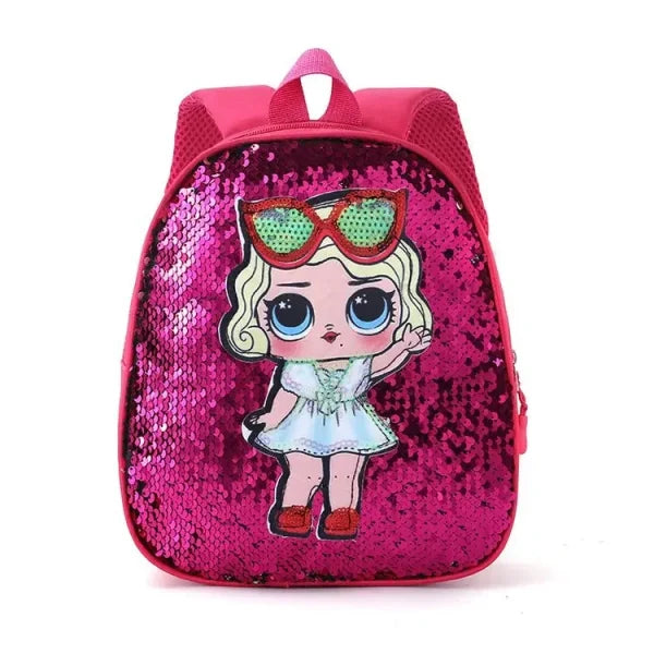 Baby Girls Mini Doll Glitter Backpack | Premium Quality - Babyplay, Where Joyful Moments Begin! Baby Play Babyplay, Where Joyful Moments Begin!