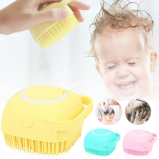 Soft Silicone Baby Bath Brush (Dirt Remover & Scrub) - Babyplay, Where Joyful Moments Begin! Baby Play Babyplay, Where Joyful Moments Begin!